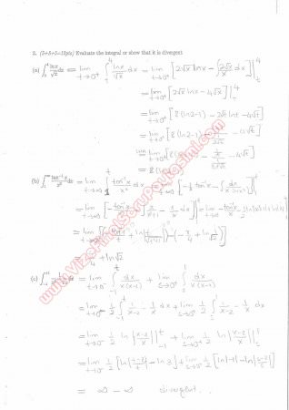 Calculus With Analytic Geometry Final Questions and Solutions Summer 2013