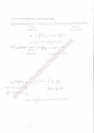 Calculus With Analytic Geometry Final Questions and Solutions Summer 2013