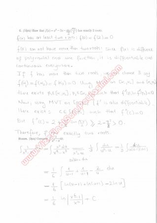 Calculus With Analytic Geometry Final Questions and Solutions Summer 2013