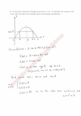 Calculus With Analytic Geometry First Midterm Questions and Solutions Summer 2013