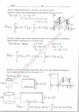Calculus With Analytic Geometry Second Midterm Questions and Solutions Fall 2014