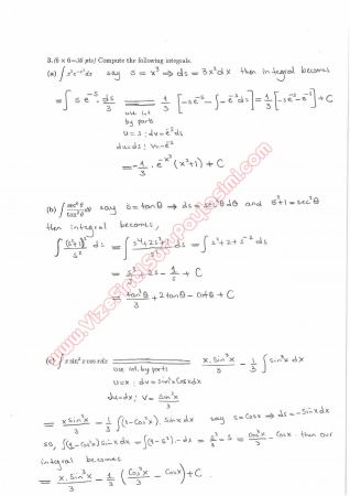 Calculus With Analytic Geometry Final Questions and Solutions Summer 2014