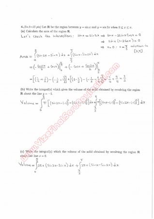 Calculus With Analytic Geometry Final Questions and Solutions Summer 2014