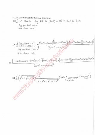 Calculus With Analytic Geometry First Midterm Questions and Solutions Summer 2014
