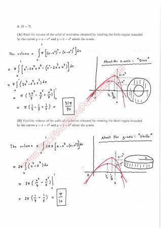 Calculus With Analytic Geometry Final Questions and Solutions 2015