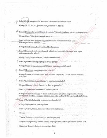 Mikrobiyoloji Dersi Çalışma Soruları ve Cevapları