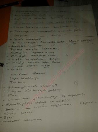 Ruh Sağlığı ve Hastalıkları Final Soruları