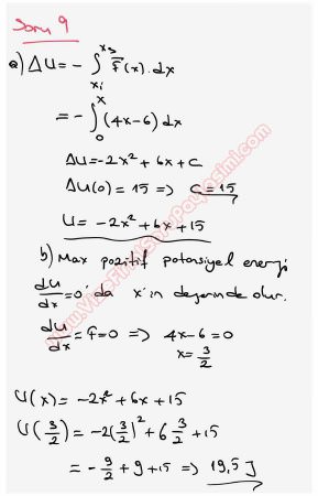 Fizik 1 Final Soruları ve Cevapları - Bozok Üniversitesi