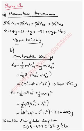 Fizik 1 Final Soruları ve Cevapları - Bozok Üniversitesi