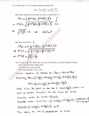 Calculus For Functions Of Several Variables First Midterm Exam Questions And Solutions Spring 2012