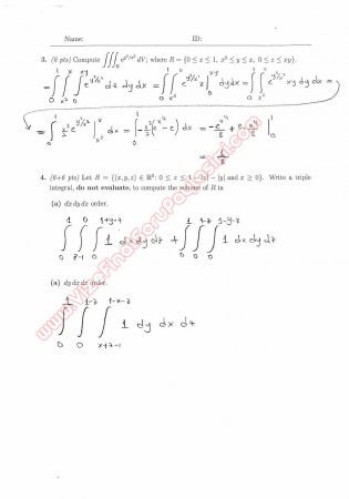 Calculus For Functions Of Several Variables Second Midterm Exam Questions And Solutions Spring 2012