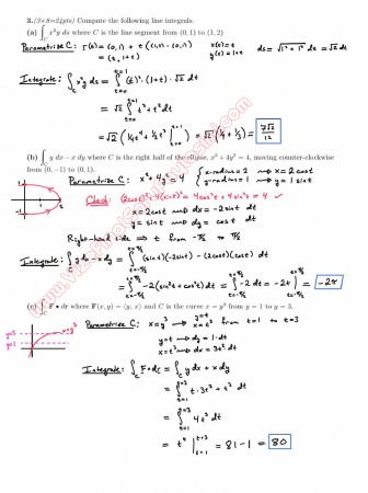Calculus For Functions Of Several Variables Second Midterm Exam Questions And Solutions Spring 2014