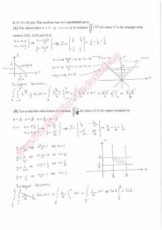 Calculus For Functions Of Several Variables Second Midterm Exam Questions And Solutions Spring 2015