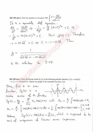 Differential Equations Final Questions And Solutions Spring 2014