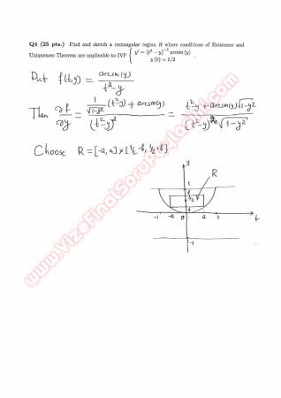 Differential Equations First Midterm Exam Questions And Solutions Spring 2014
