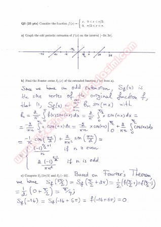 Differential Equations Final Questions And Solutions 2015