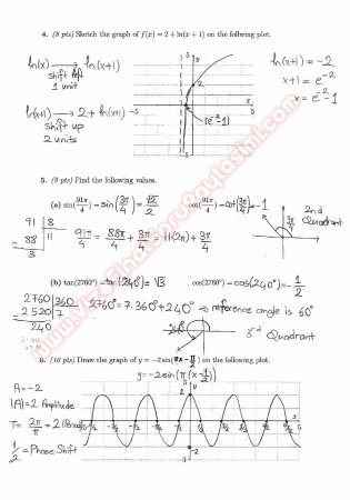 Precalculus Final Questions And Solutions 2013