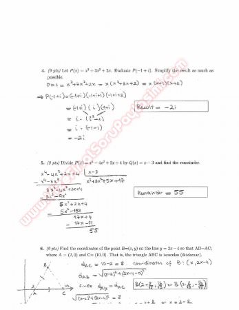 Precalculus Midterm Exam Questions And Solutions 2013 Fall