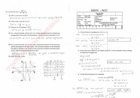 Precalculus Midterm Exam Questions And Solutions 2014 Fall