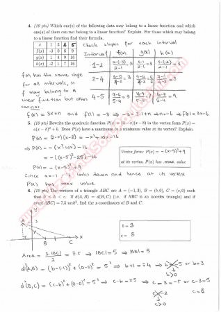 Precalculus Midterm Exam Questions And Solutions 2015