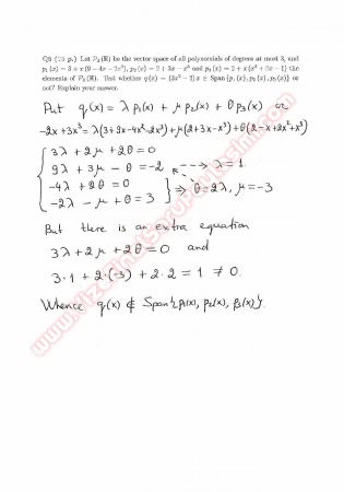 Linear Algebra First Midterm Questions And Solutions 2013
