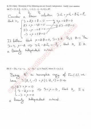 Linear Algebra First Midterm Questions And Solutions Fall 2014