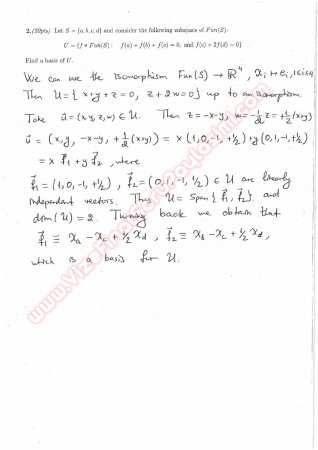 Linear Algebra First Midterm Questions And Solutions-Spring 2014