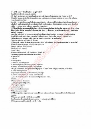 Ortodonti 2.Vize Soruları 2014