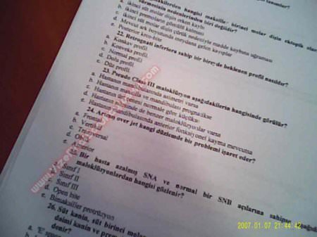 Ortodonti Final Soruları