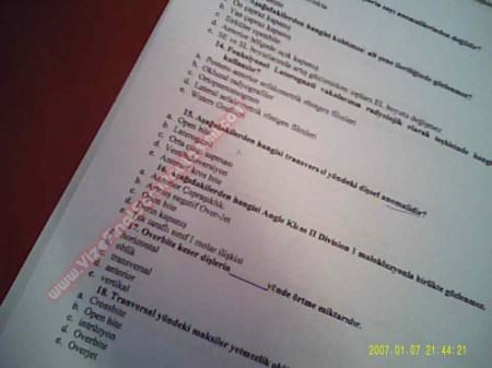 Ortodonti Final Soruları