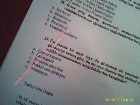 Ortodonti Final Soruları