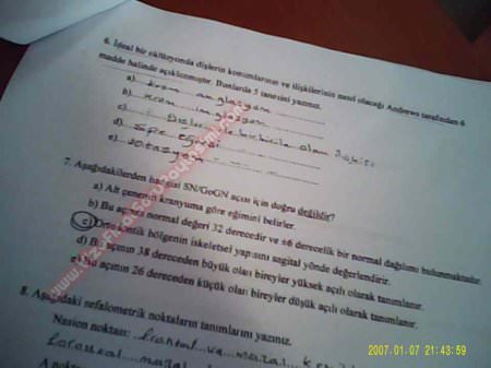 Ortodonti Final Soruları