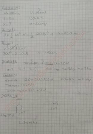 Fizik -1 Vize Soruları ve Cevapları - Yaz Okulu