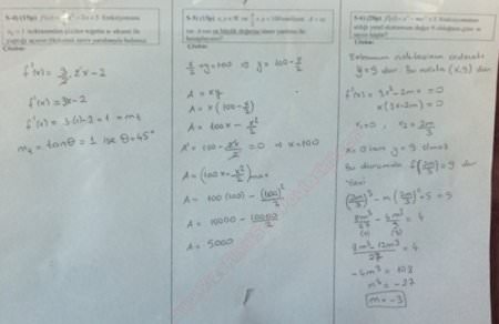 Matematik-1 Vize Soruları ve Cevapları - 2015