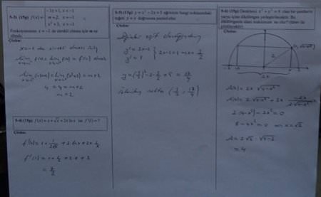 Matematik-1 Vize Soruları ve Cevapları (Tek.Fakültesi) 2015
