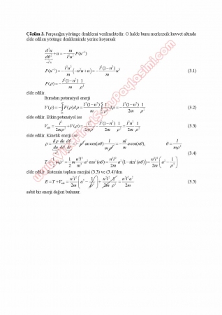 Mekanik Dersi Final Soruları ve Cevapları