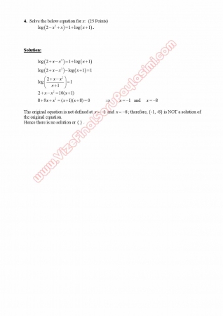 Calculus for Business and Economics-1 Midterm Exam Questions and Solutions