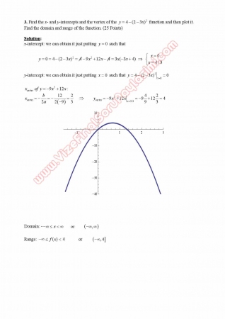 Calculus for Business and Economics-1 Midterm Exam Questions and Solutions