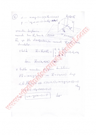 Analitik Geometri-2 Vize Soruları Ve Cevapları-2013