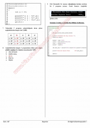 T.B.B. Dersi Vize Soruları ve Cevapları - Mak. Müh.