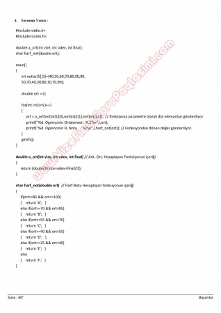 Temel Bilgisayar Bilimleri Dersi Final Soruları ve Cevapları - 2014