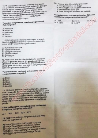 Türk Dili ve Edebiyatı -1 Çalışma Soruları - Test