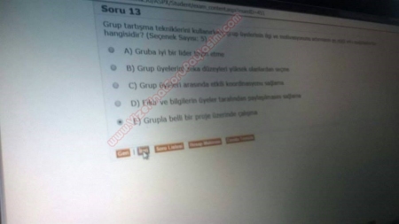 Öğretim İlke ve Yöntemleri Dersi Vize ve Final Soruları