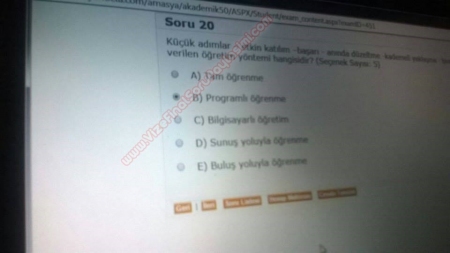 Öğretim İlke ve Yöntemleri Dersi Vize ve Final Soruları