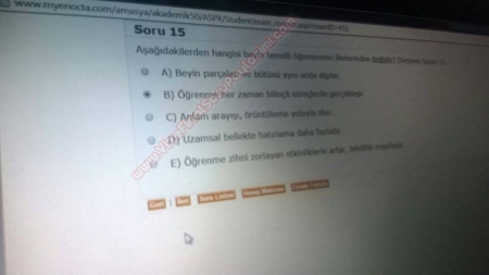 Öğretim İlke ve Yöntemleri Dersi Vize ve Final Soruları