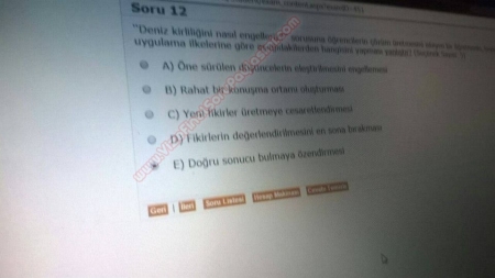 Öğretim İlke ve Yöntemleri Dersi Vize ve Final Soruları
