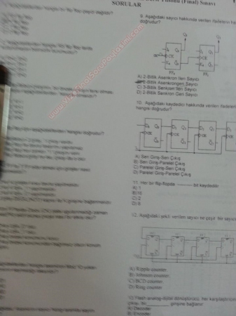Sayısal Tasarım Dersi Final Soruları