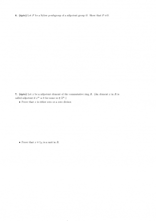 Algebra 1 Second Midterm Exam Questions