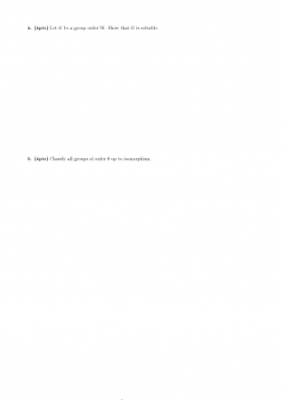 Algebra 1 Second Midterm Exam Questions