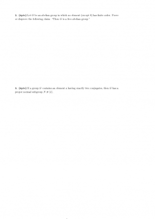 Algebra 1 Second Midterm Exam Questions